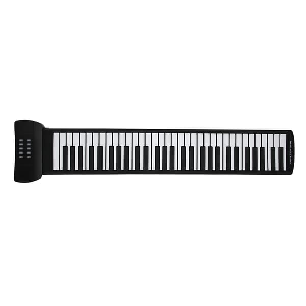 61 Tangenters Sammenleggbart Silikon Håndrulle Piano Oppladbart Elektrisk Keyboard Musikkinstrument