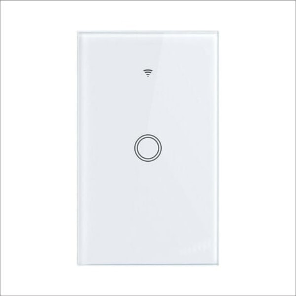 120 type graffiti WIFI smart switch væg touch switch fjernbetjening stemmestyring, 1 vejs hvid