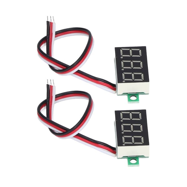 Digital voltmeter 0,36 tum LED-skärm DC-spänningsmätare, 2-pack