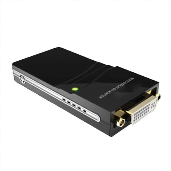 USB till HDMI-kompatibel/DVI/VGA Videoadapter (Displaylink IC) USB 2.0 DVI/VGA ADAPTER för Mac OS, Windows 11/10