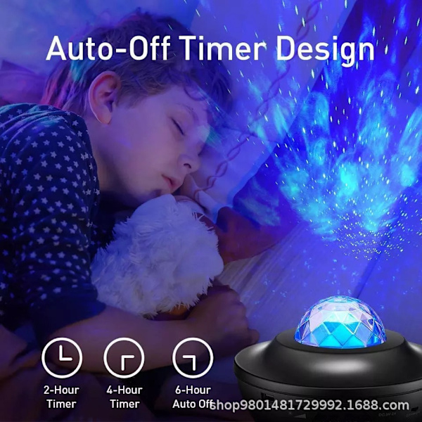 Star Sky-projektor, Galaxy Projector Led Planetarium-projektorlampe, Galaxy Projector Nattelys til børn med stemmestyring