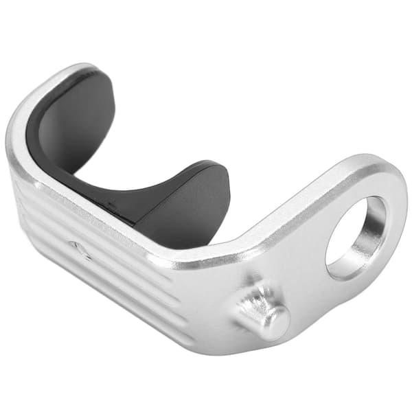 E-formad cykelkrok E-spänne av polerad lättviktsaluminiumlegering och plast för Brompton Silver