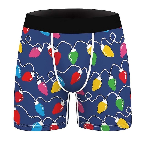 Christmas Boxers Shorts Truser Herre Stretch underbukser B XL