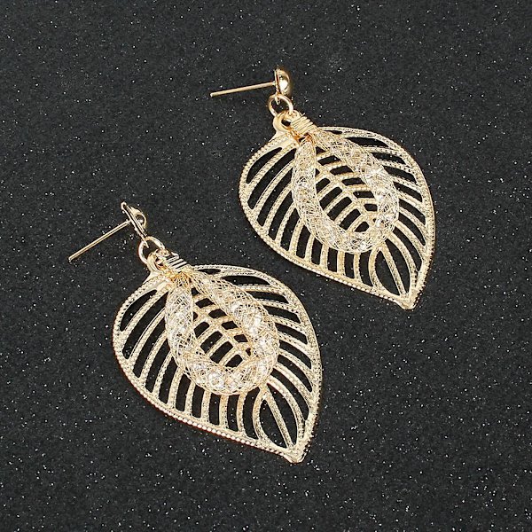 Örhängen Leaf Stud Modesmycken B2313