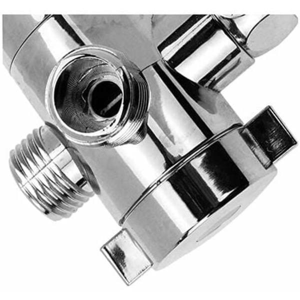 Way Shower Arm Diverter 1/2" Universal Brusehoved Holder Spray Tee Outlet Vandudskiller 3 Way Diverter Cradle Badeværelse
