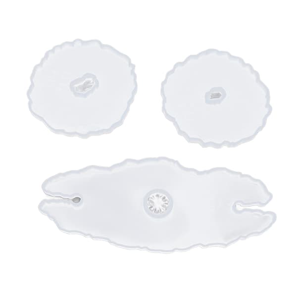 3 stk. Silikone Vinreolforme Let Afstøbning Multifunktionelle DIY Brikforme