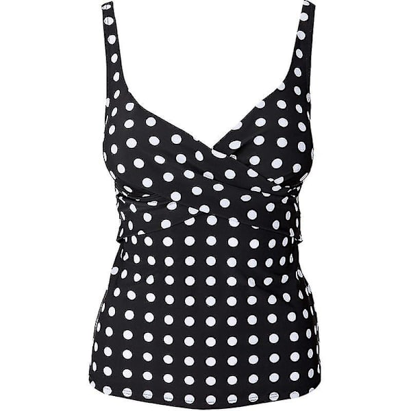 Dam Dot Bikini Badkläder Vadderad Baddräkt Baddräkt 2XL