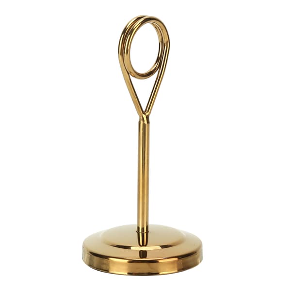 Rustfrit stål, rustfast, holdbar, blegemiddelbestandig, let billedklips til hotelrestaurant, 10,5 cm, guld