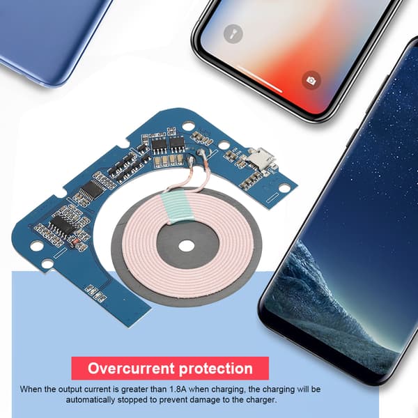 Qi Trådløs Opladning PCB Board 5W 5V 1A Mainboard Modul