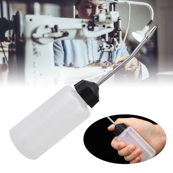 5 stk. oljedispenser for symaskin med forlenget munnstykke, 120 ml oljedispenser