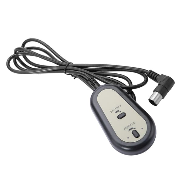 Elektrisk lenestolsofa med 2-knapps fjernkontroll og håndbryter
