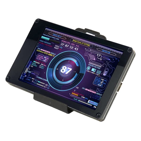 3.5in USB Mini Skärm Dator Temperaturmätare för AIDA64 PC CPU RAM Sensor Panel Display Kompatibel med Raspberry Pi Linux Windows