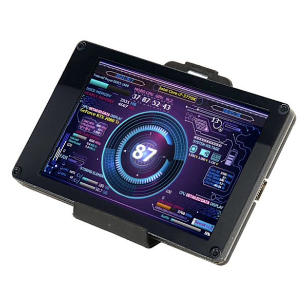 3.5in USB Mini Skjerm Datamaskin Temp Monitor for AIDA64 PC CPU RAM Sensor Panel Display Kompatibel med Raspberry Pi Linux Windows