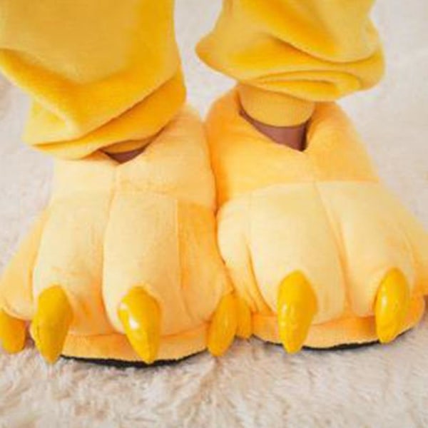 Halloween Cosplay Sko Animal Claw Monster Feet Tøfler Yellow 35-39