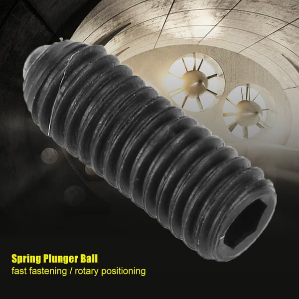 10 stk. M3x8 Hex Socket Kuglefjederstempler Sæt