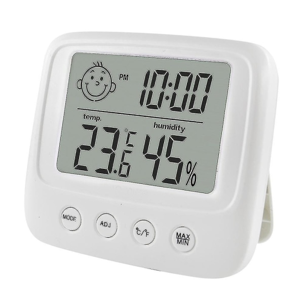 Digital LCD inomhus Bekväm temperatursensor Fuktighetsmätare Termometer Hygrometermätare E0828