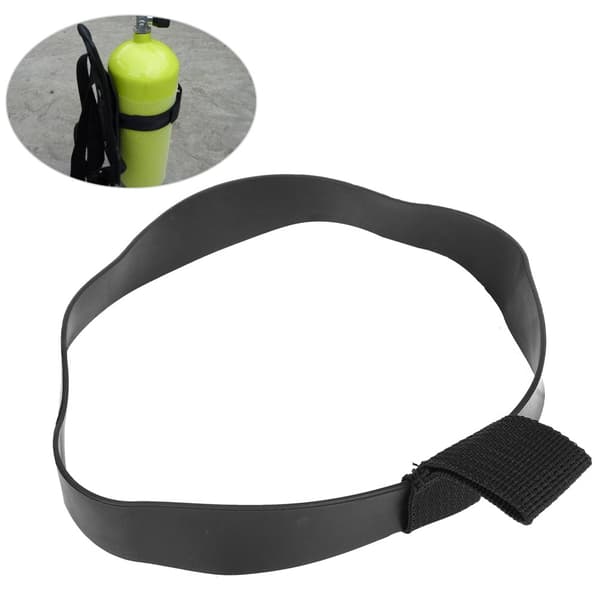 Joustava kumisukellus- ja snorkkelisäiliön letkunpidike 35cm