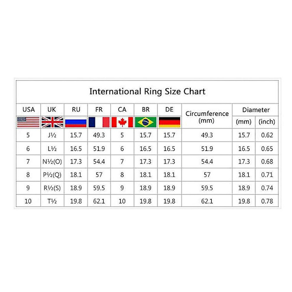 Mode Kvinnor Cubic Zirconia Inlagd Hjärta Finger Ring Bröllopsfest Smycken Present Rose Gold US 6