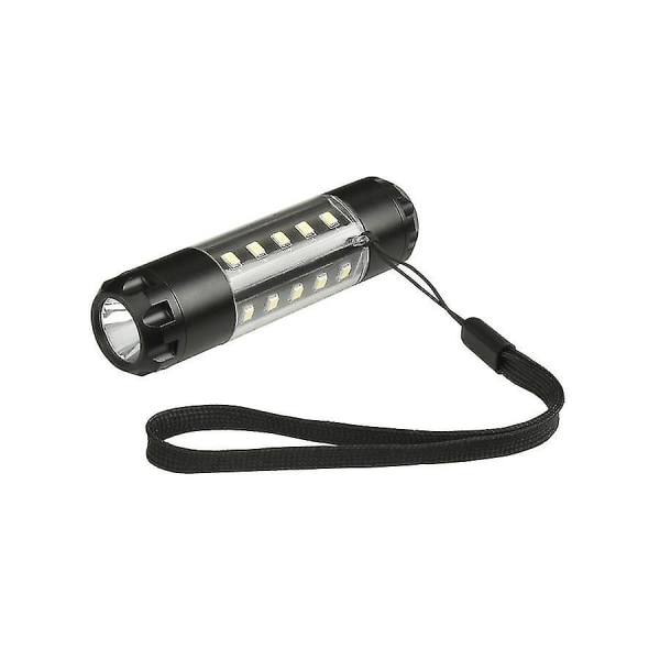 Mini bærbar LED multi-funksjon sterkt lys lommelykt