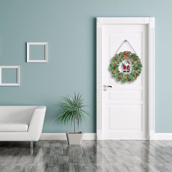Jul DIY handgjorda strass krans prydnad grön