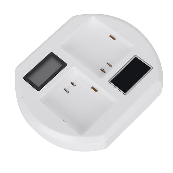 SEIVI USB Hurtigoplader til Arlo Pro 2 Pro Walk Light Batteri Dobbelt LCD Smart Base Oplader