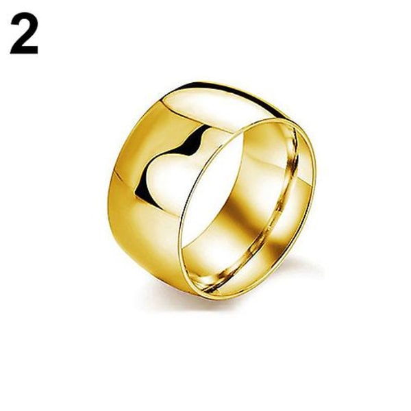 Mænd Kvinder Titanium Rustfrit Stål Band Ring Bryllup Engagement Lover smykker Black 9