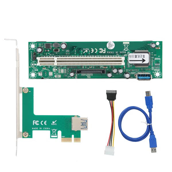 PCI Express til PCI Adapter Netværkskort Controller Mini ASM1083 4 Pin Stik