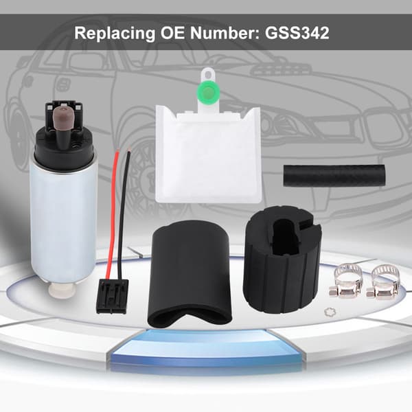 255LPH Universal Högtrycks Elektrisk Bränslepump För Tankmontering med Installationskit GSS342