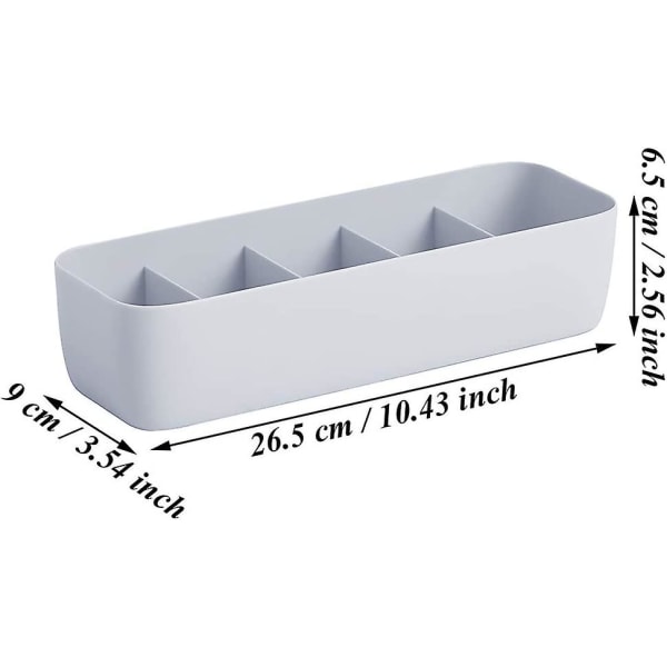 2 stycken organizer för underkläder, organizer, Pp plast staplingsbara lådorganisatörer för bh, strumpa, slips, halsduk (2 färger)