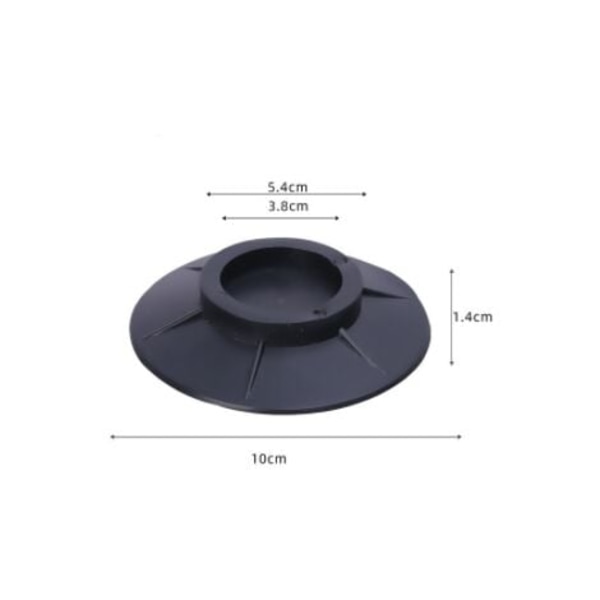 Vaskemaskin Anti-Vibration Pad - 4-delt sett støyreduksjon Vaskemaskin Base - Universe Anti-skli Høyde 11,5 cm