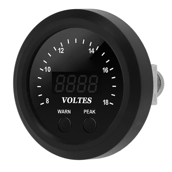 Smart Interface Voltmeter Måler 12V Universal Bil Spændingsmåler Stabil Ydeevne Vibrationsreduktion