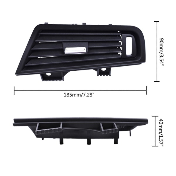 Høyre side; plating Dashboard Luftuttak Vent Air Condition Vent Panel For 5 Series F10 F11 F18