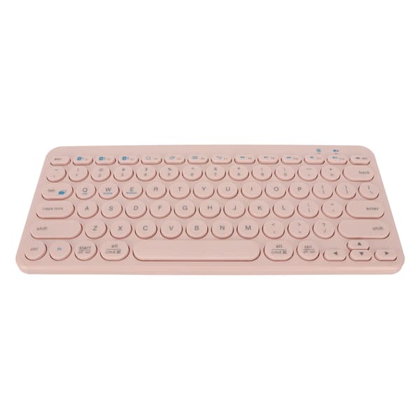 78 Näppäimen langaton Bluetooth 5.0 ohjelmoitava ergonominen näppäimistö Windows iOS Androidille, pinkki