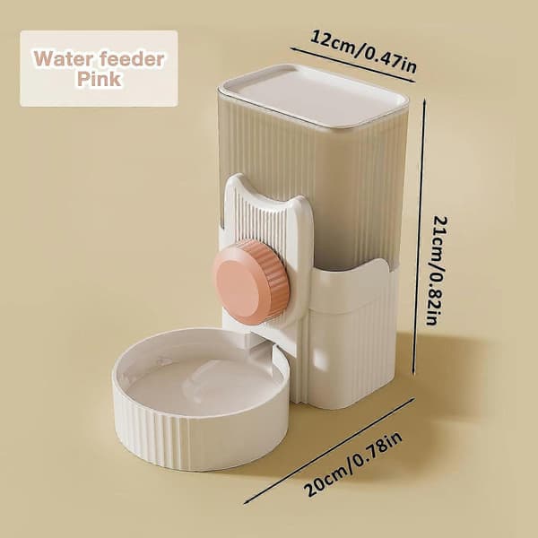 Tørfoder- og vanddispenser, vanddispenser til katte og hunde, automatisk drikke- og fodermaskine - til katte/hunde/kæledyr