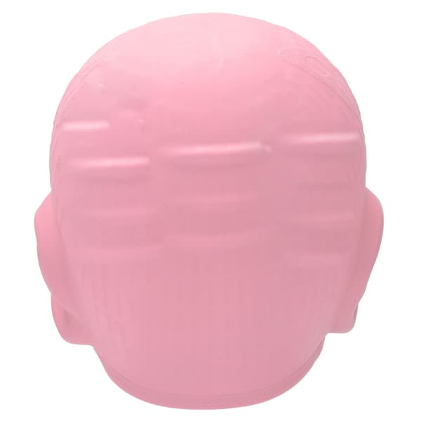 Høy Elastisitet 3D Ørebeskyttelse Silikon Badeshette for Barn med Kort Langt Hår Rosa