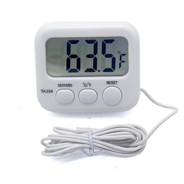 Elektronisk LCD digital termometer Sond Sensor Kabel Kylskåp Akvarium Pool Temperaturmätare Verktyg