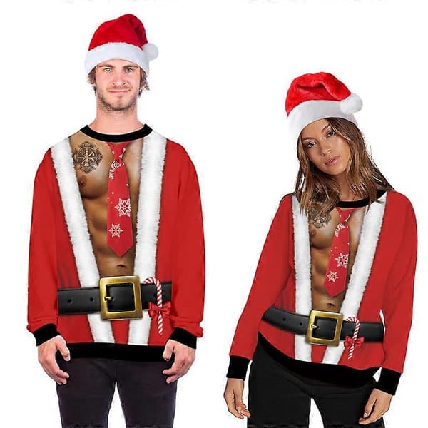 Unisex 3D-printede Pullover Sweatshirts Grafiske Langærmede Skjorter M