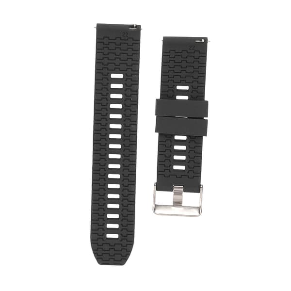 22 mm Universal Quick Release Silikone Urrem til Realme Watch 2 Sort