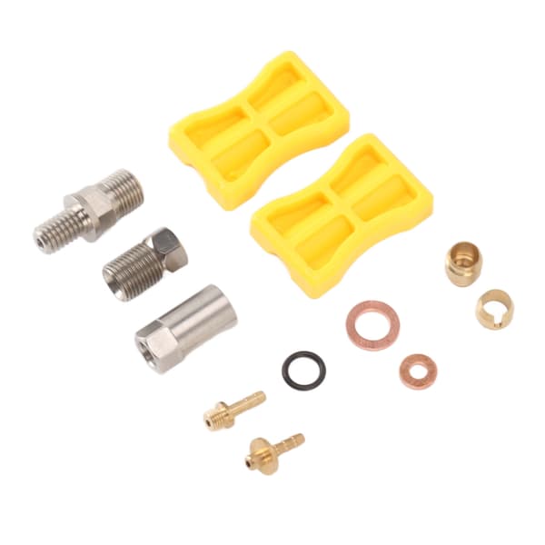Hydraulisk bromsslangkoppling i aluminiumlegering, rak insatskit