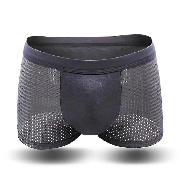 Miesten mesh Shortsit , hengittävät alushousut Grey 2XL