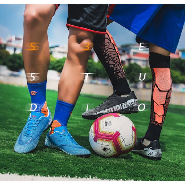 Utendørs fotballsko Høyankeltrening Sportssneakers Broken nail black 44