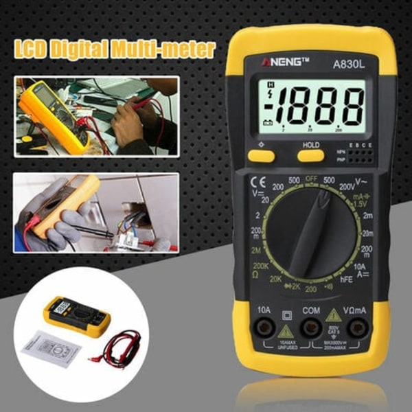 Digitalt LCD-multimeter, DC-tester-multimeter