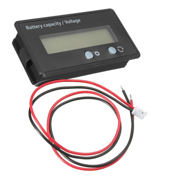 Multifunktionelt Digitalt LCD Baggrundsbelyst Batterikapacitet Spændingstester Meter