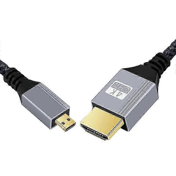 HDMI til Micro HDMI 5m ekstra lang kabel 4K 120Hz