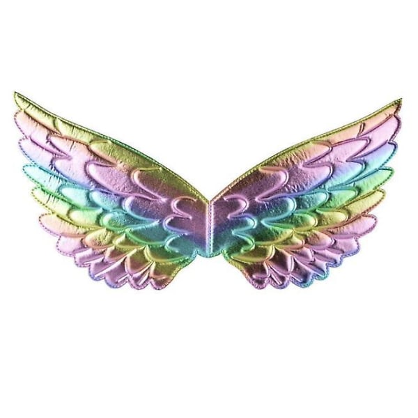 Rainbow Unicorn Wings Kostymetilbehør Bursdag Halloween colorful1