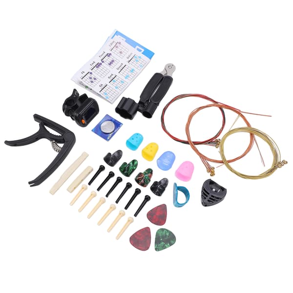 Gitarrtillbehör Kit 3 i 1 Strängbytare Stämapparat Stallpinne