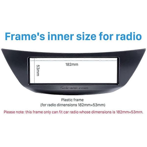 1 DIN bilradiofront för Renault Laguna III 2007 DVD Stereo CD Panel Dash Kit Trim Fascia Dashboard