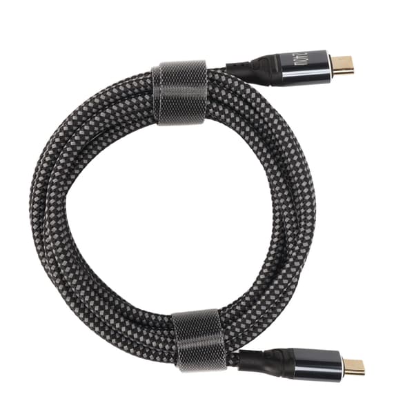 USB C - USB C -kaapeli 240W PD USB 2.0 480Mbps Uros-uros-datakaapeli 200cm
