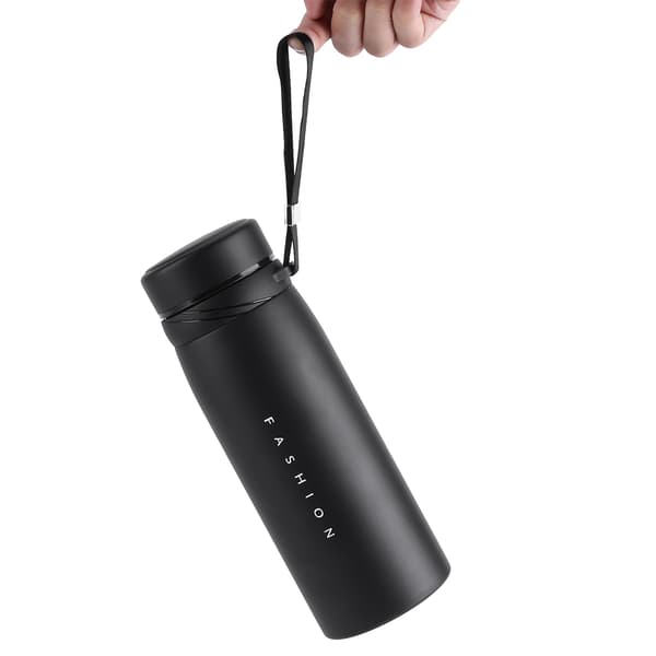 Rustfri Stål 900ml Sort Rejse Drikkeflaske