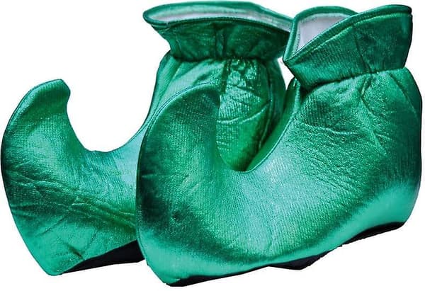 Tontun kengät, kangas, vihreä